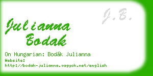 julianna bodak business card